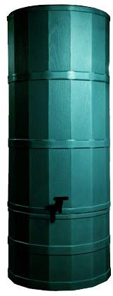 Green 200L Water Butt Kit, Polytank Tower Rainwater Storage UK - Includes Stand, Diverter & Tap