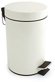 Bentley Industrial PB.03/WHT Pedal Bin, 3 L Capacity, White