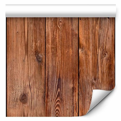 murando - Tapete selbstklebend 10m Wandtattoo dekorative Möbelfolie Dekorfolie Fotofolie Panel Wandaufkleber Wandposter Wandsticker - Holz 1602-13