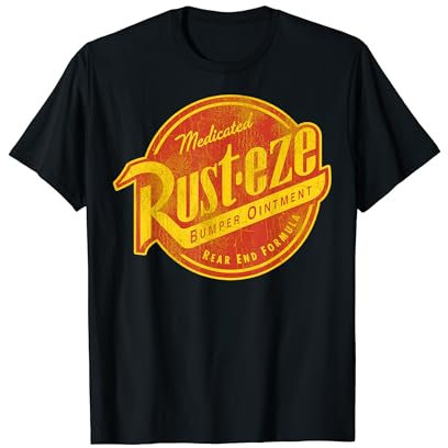 Disney Pixar Cars Rusteze Faded Vintage Logo T-Shirt