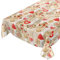 ANRO Tischdecke Weihnachtstischdecke abwaschbar Wachstischdecke Christmas Rot Beige 100x140cm