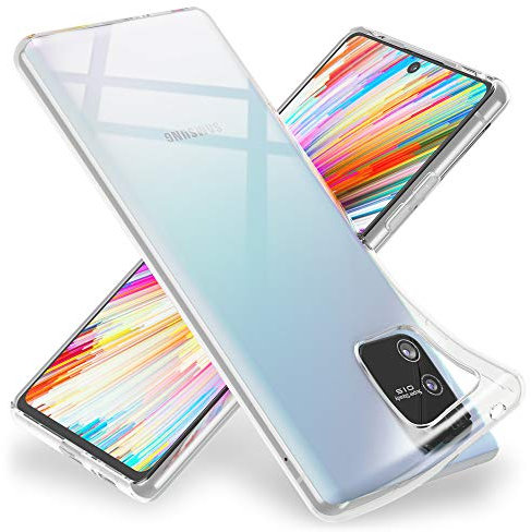 NALIA Cover Protettiva compatibile con Samsung Galaxy S10 Lite Custodia, Sottile Cristallo Chiaro Silicone Gomma Gel Copertura, Crystal Clear Case Morbido Antiurto Skin Bumper Guscio - Trasparente
