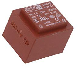 44678 Transformateur: moulé 2,4VA 230VAC 9V 267mA Montage: PCB MYRRA