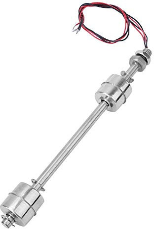 Fafeicy 200mm Doppelkugel Schwimmerschalter, Wasserstandssensor, Flüssigkeitsstandsensor aus Edelstahl, für Tankbecken, 10 mm Aktionsbereich (200mm)