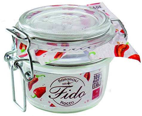 Bormioli Rocco Fido Drahtbügelgläser Set 125 ml (6 Stück, Einmachgläser mit Dichtungsringen, spülmaschinenfest, Dessertgläser, Marmeladengläser) 58297