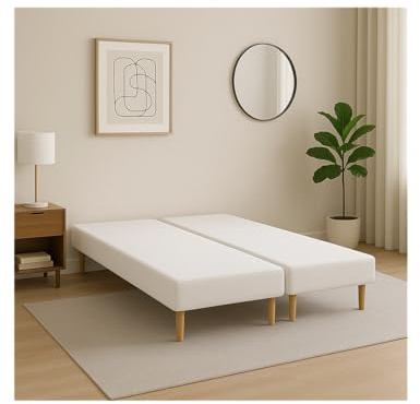 by sommiflex SOMMIER TAPISSIER Blanc 90x200x2 (180x200) | Fabrication FRANÇAI