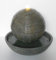 45cm Ribbed Sphere on Round Bowl Solar Powered