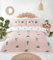 Rapport Home Bettwäsche-Set für Einzelbett, Mikrofaser, rosa Pastellfarben, wendbar, Kaktus-Druck, Bettbezug-Set