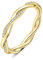 JewelryPalace Infinity Seil Verdrehter Zirkonia Band Ring Damen, Unendlichkeit Hochzeitsringe Damenring Silber 925 Trauringe Eheringe Frauen, Vorsteckring Stapelring Ring Bandring Schmal Vergoldet 57