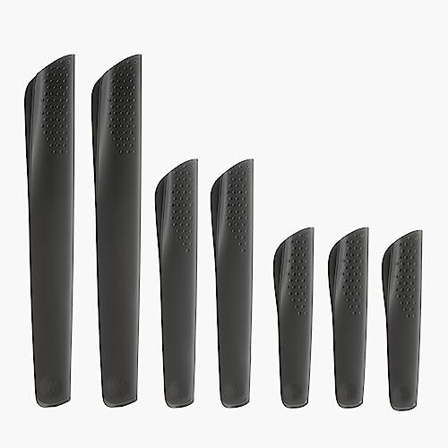 nosh Universal Knife Guard Blade Protector - 7 Piece Set - Translucent Grey