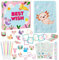 CY2SIDE 44-teiliges Axolotl DIY-Tagebuch-Set für Kinder, Axolotl Plüsch-Scrapbook-Tagebuch, Tagebuch, Schreibwaren-Set zum Schreiben, Machen Sie Ihr eigenes Scrapbook mit Bastelidee,