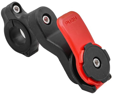 WANGCL Soporte de teléfono para motocicleta, giratorio de 360°, soporte de teléfono para bicicleta, sin bloqueo de la pantalla para manillar de motocicleta, bicicleta, scooter, de 22,2 a 28,6 mm