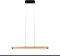 LED Pendelleuchte SOLARIS, moderne Hängelampe aus Aluminium in Holzoptik, max. Höhe 120 cm, Hängeleuchte,dimmbare Pendellampe,20 Watt,1700 Lumen,3000 Kelvin