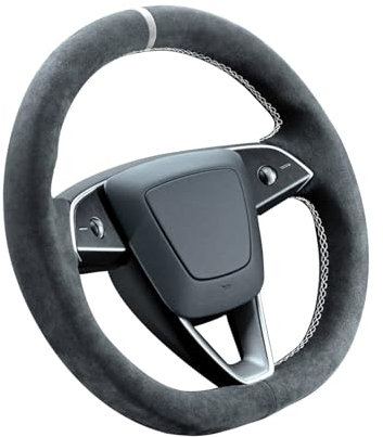 Alfanxi Handstich für Alcantara Lenkradbezug, kompatibel mit Tesla New Model 3 2023 Tesla Highland (weißer Marker und Faden)