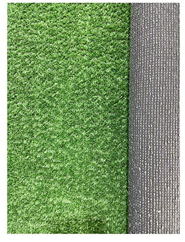 Acomoda Textil – Césped Artificial Alta Densidad para Interior Exterior. Rollo Hierba Sintética con Orificios Drenaje y Fácil Instalación para Jardín, Terraza, Piscina y Patio. (Altura 7mm, 1x5m)
