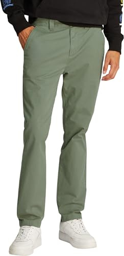 Tommy Jeans Austin Slim Fit Chino für Herren, Grün (Aruba Green), 32 W / 32 L