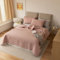 DMBAOD Couvre Lit 2 Personnes Boutis, Coton Léger et Multifonctionnel, Rose, 200x230cm