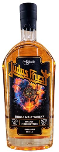 St. Kilian Single Malt Whisky LIMITED EDITION Judas Priest Invincible Shield 0,7 l 47% by Reichelts I Exklusive auf 7850 Flaschen limitierte Single Malt Whisky Abfüllung