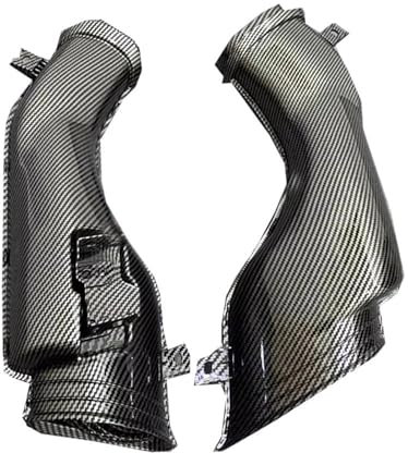 DKPMWD Motorrad Winglet Motorrad Ram Air Intake Abdeckung Rohr Kanal Verkleidung Für Suzuki Für GSXR1000 Für GSX-R 750 1000 Für GSXR600 2001-2003 Für GSXR 600 Aerodynamisches Wing(Kohlenstoff-Look)