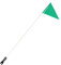 GAROZATION Bike Trailer Flag 1 Set Sicherheitswimpel Für Kinderfahrrad Mit Verstellbarem Pol Dreieckige Reflektierende Fahne Für Maximale Sichtbarkeit Ideales Zubehör Für Kinderfahrräder