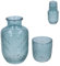 Gisela Graham Water Carafe and Glass Set, Blue Glass