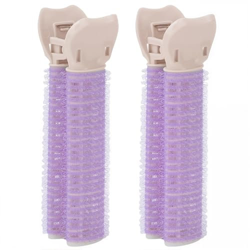 NHQZ Fermagli per capelli volumizzanti istantanei da donna, clip a rullo per volume, ricci e radici, per tutti i tipi di capelli, Viola, 2 pezzo