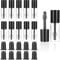 10 Pcs Refillable Empty Mascara Tube, 3ml Mascara Tubes Empty Clear Empty-Bottle-Tube Container Clear Mascara-Tube with Wand for Castor Oil (Black)