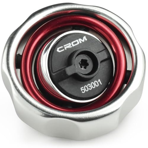 CROM 3/8 Drive Gimbal Palm Ratchet – 72-Tooth, Two-Axis, Reversible Finger Ratchet for Tight Spaces, Anodized Finish, Compact for One-Handed Control