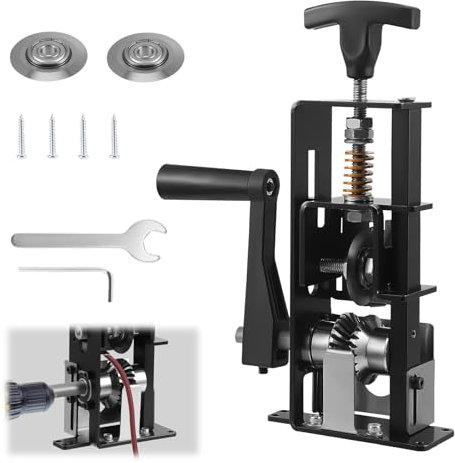 Nastopee Maquina Pelacables 1-30Mm,Pelacables Electricista Automático para Cables,con Manivela,Cable Maquina De Pelar,Pelador De Cables Electricos para Reciclaje