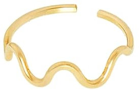 Daesar Ring Gold 750 18K Echt Damen, Verlobungsringe Wellenform Wickelring Trauringe Hochzeit Ringe Frauen Größe 51 (16.2)