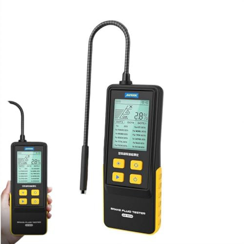 Tester di qualità dell'olio motore,Tester olio motore benzina e diesel,Strumento di analisi diagnostica ad alta precisione con sonda lunga, Display temperatura e trasmissione dell'olio, Schermo