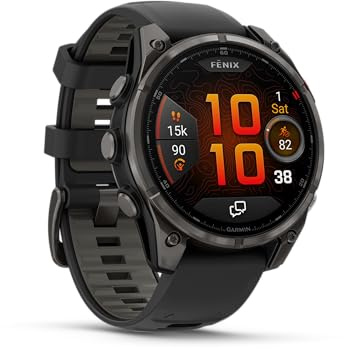 GARMIN Fenix 8 Pro - 51 mm, lente zaffiro, grigio carbonio | Smartwatch GPS multisport Amoled Premium con 27 giorni di durata della batteria | Le funzioni LTE e Inreach non sono supportate negli