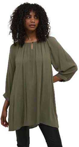 KAFFE Tunika Amber Damen Tunika Amber 3/4 Arm Casual Shirt Rundhals 38, Grenadine