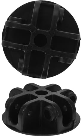 TOBBOMEY 2Pcs 4-Ways Canopy Centre Connector Plastic Tent Replacement Parts Black Pop Up Gazebo Accessories Outdoor Roof Support for Carport and Tent