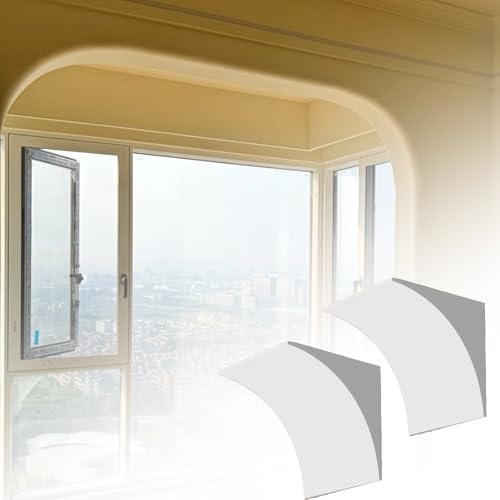Türbogen-Set Oberer Halbkreisbogen-Bausatz, Vorgebogener Bogen, Stabiler, Gebogener Torbogen-Eckwulstbesatz Aus Gips, Fenster-DIY-Torbogenformset(8 x 8 x 6 in)