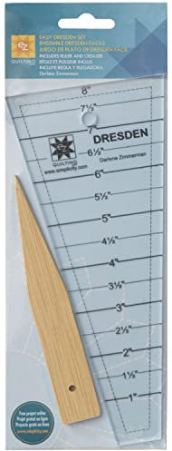 Simplicity Ez Quilting Tools Easy Dresden Quilt-Werkzeug-Set, 25,4 x 8,9 x 0,3 cm