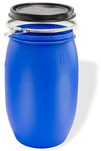 Dema maische Fût 120 l, col large, bleu