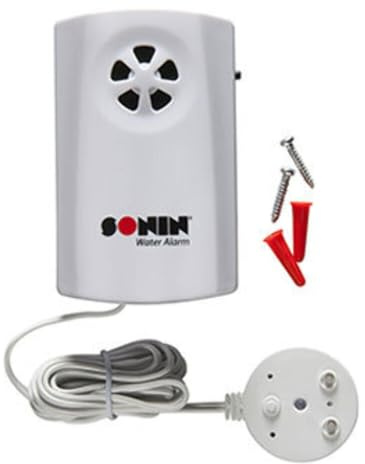 Sonin 00701 Water Alarm with Flat Sensor, Small, White