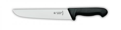 Giesser Messer Schlachtmesser 27 cm Klingenlänge breite Form schwarz - Profimesser