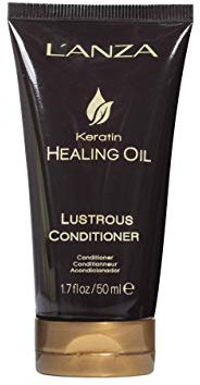 L'ANZA Keratin Heilöl Glänzender Conditioner für Geschädigtes Haar (50 ml), Nährt, Repariert, Glanz & Stärke für ein Seidiges Aussehen, Sulfatfrei, Parabenfrei, Glutenfrei, Haar Pflegespülung