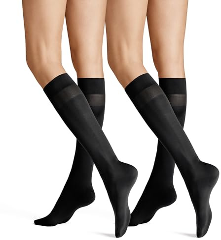 Hudson Damen Kniestrümpfe Simply 40 2-Pack weich 40 Den
