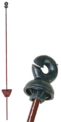 Agrarflora Weidestab Weidezaunpfahl oval mit Vollring-Isolator