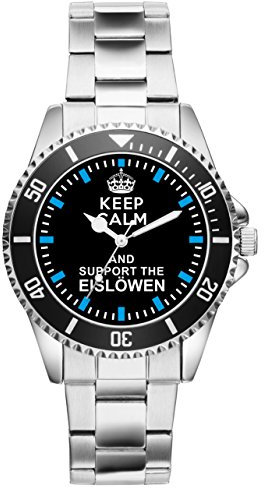 KIESENBERG Dresden Eislöwen Geschenk Artikel Idee Fan Uhr 2084