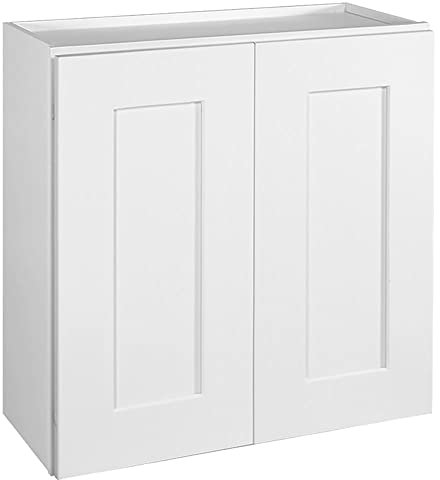 Design House Shaker Tall Wall Kitchen Cabinet, Wood, White, 24x24 Fully Assembled
