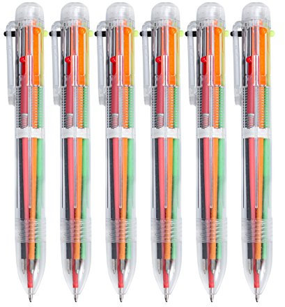NUOLUX Multicolor Kugelschreiber 6 Farbe Multicolor Kugelschreiber Office School Supplies