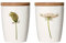 Simply Flowers - Tasse, Kaffeetasse, Teetasse, Vorratsdose - mit Bambusdeckel - Motiv: Wilde Möhre - 240 ml