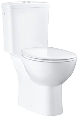 WC à poser sans bride GROHE Bau Ceramic Quickfix avec abattant frein de chute declipsable