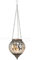 Hängendes Kerzenglas Vintage Windlicht silber in 19 cm - Modernes Windlichtglas als Kerzenständer Laterne und Teelichthalter - Boho Kerzenhalter Teelichtglas für Wohnzimmer, Balkon, Garten