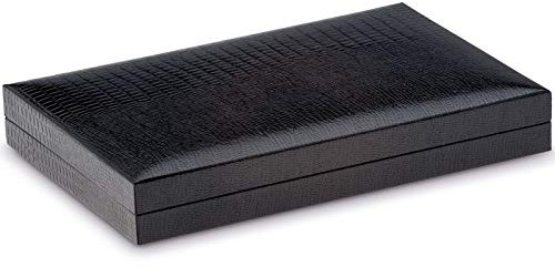 H.Bauer jun. schwarzes Etui schwarz für Kugelschreiber, Brieföffner & Lupe Höhe 3 cm Länge 17 cm Breite 11 cm