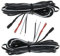 P4B | Fahrrad Beleuchtung Doppelkabel SET mit 2 Stück | Isolierte Kabelschuhe | Länge = ca. 2200 mm pro Doppelkabel (A) 2x Kabelschuhe)